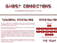 Tablet Screenshot of ghostconnections.com